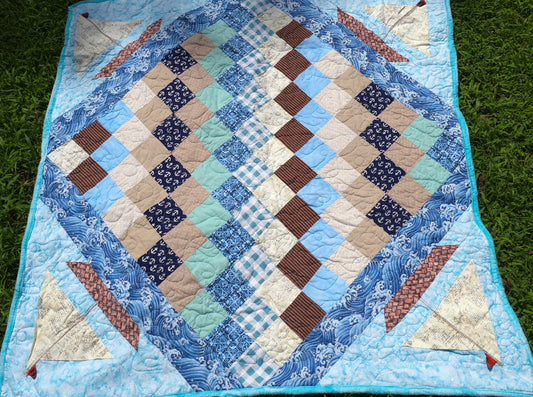 Baby Quilt Boats