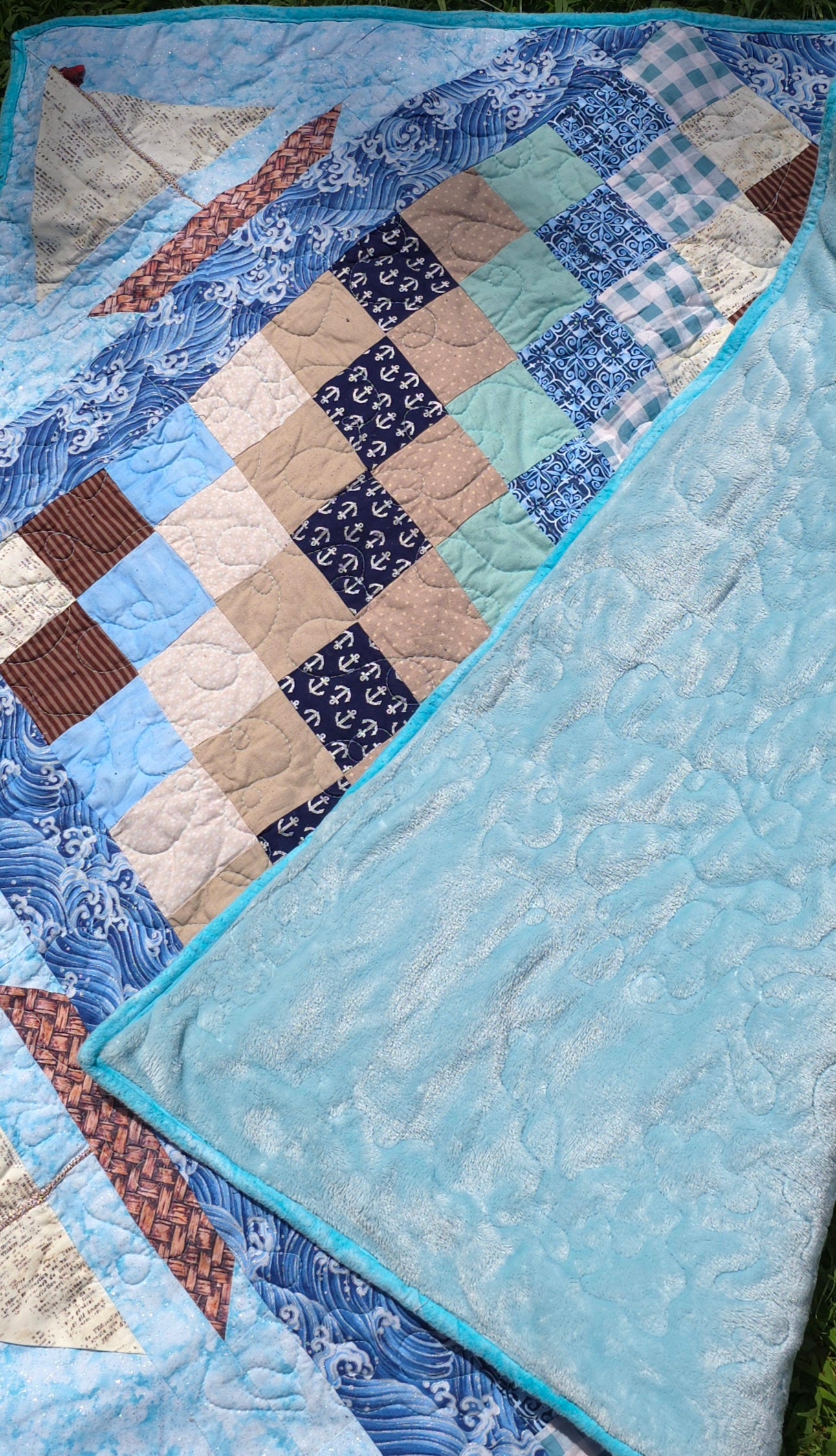 Baby Quilt Boats