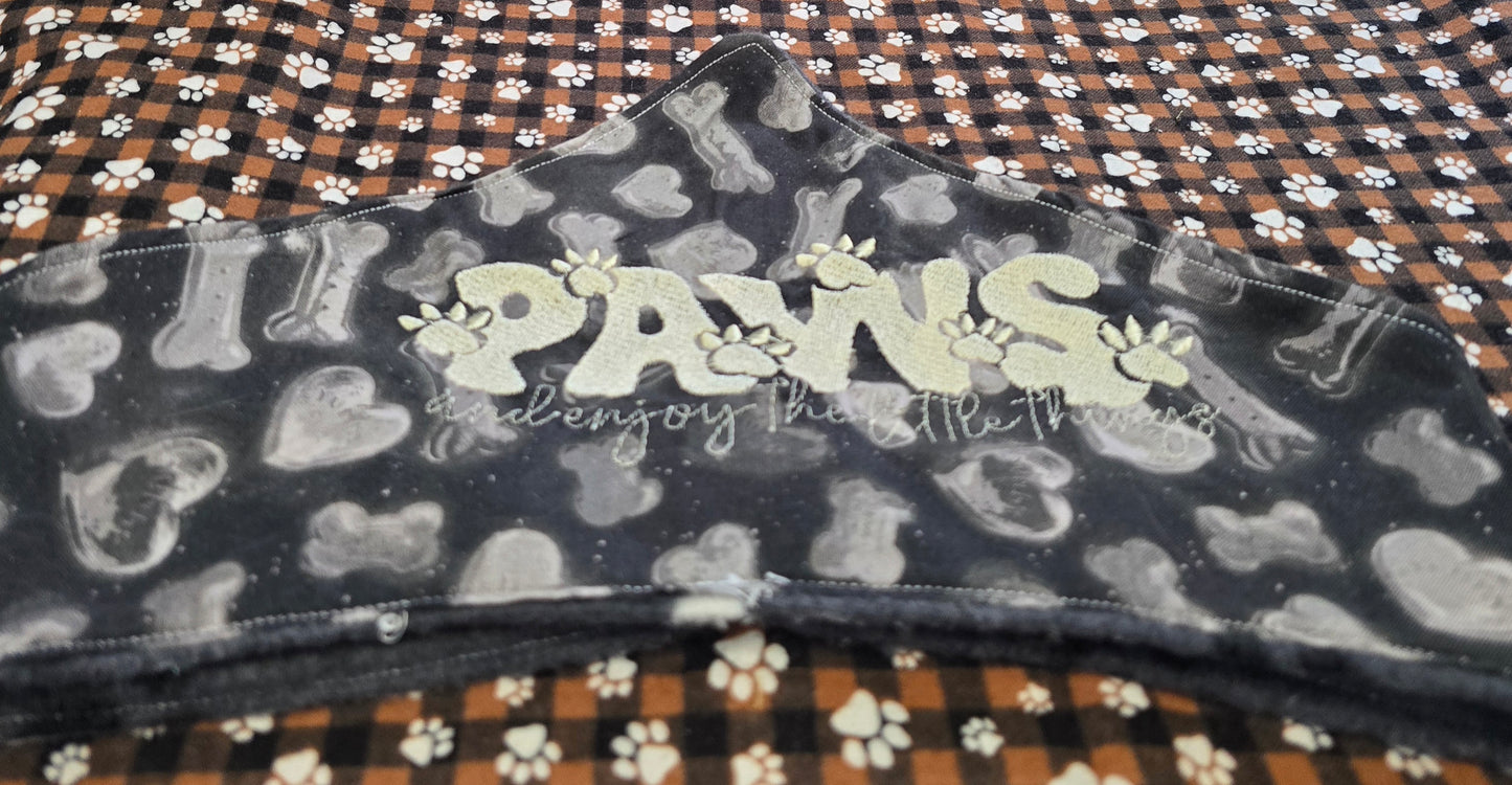 Paw Print Bandana Large embroidery