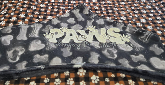 Paw Print Bandana Large embroidery